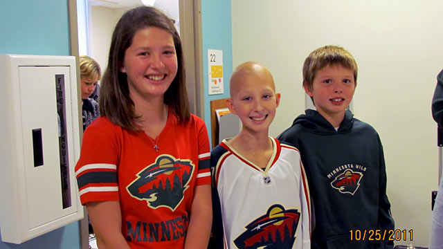 PHOTO: Brooke, Megan and Nicholas -- were delivered by gestational carrier Meredith Olafson in 1999. Megan is in remission undifferentiated embryonal sarcoma.