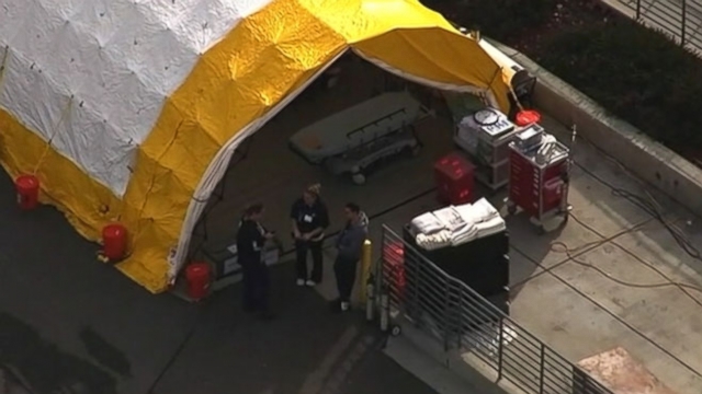 Regional Medical Center in San Jose separates suspected flu patients to contain the spread of the virus.