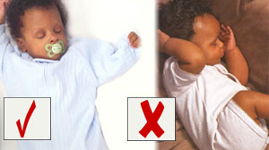 Save vs unsafe sleeping babies
