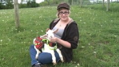 VIDEO: Prince the goat alerts Sara Manley as to when she'll need her medication.