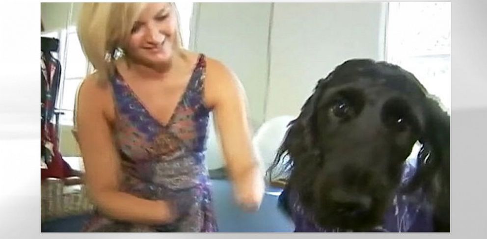 PHOTO: Amputee Aimee Copeland new dog Belle