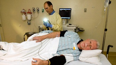 PHOTO: Colonoscopy exam