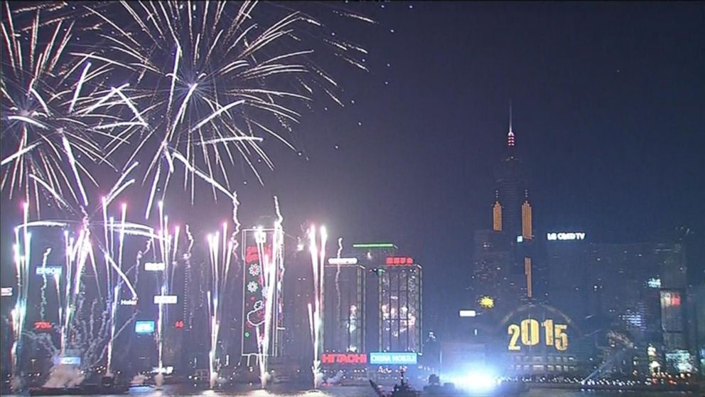 VIDEO: East Asia rings in the New Year with fireworks display.