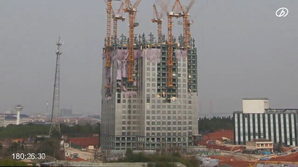 china skyscraper barley to see