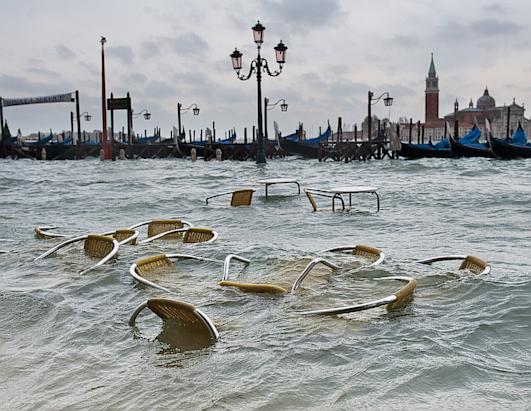 Venice Floods as Torrential Rain Hits the City