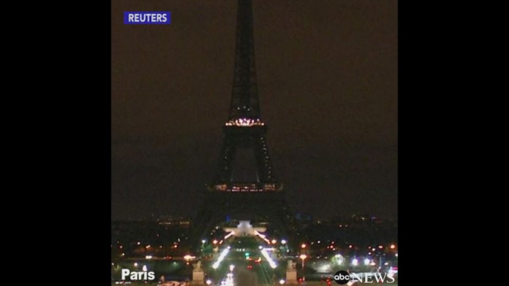 WATCH:  Lights dimmed at Eiffel Tower after London attack