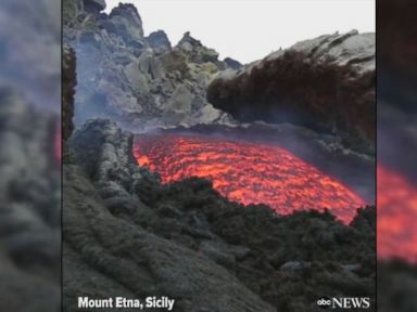 WATCH: Lava flows from Mount Etna in Italy