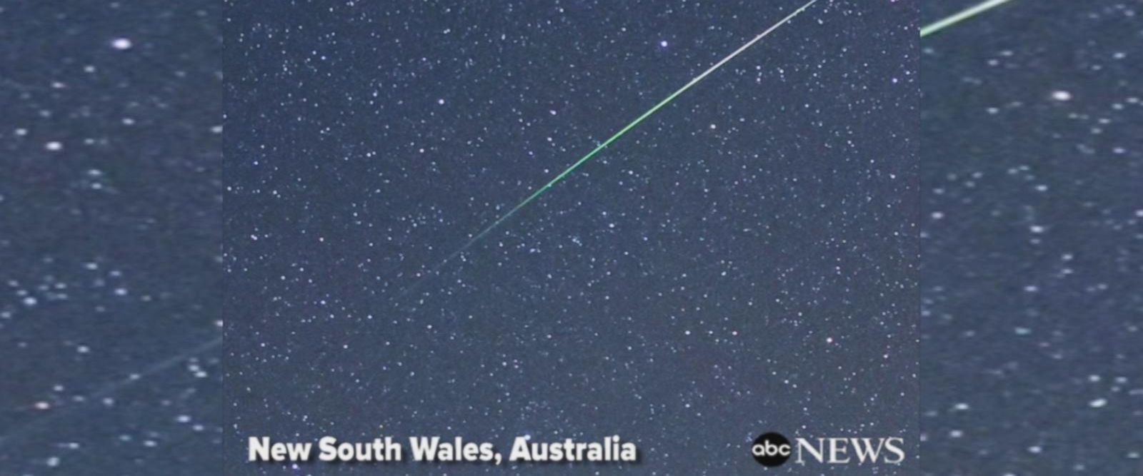 Green meteor shower thrills stargazers in Australia ABC News