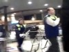 VIDEO: Video shows a person being carried on a stretcher from Domodedovo airport.