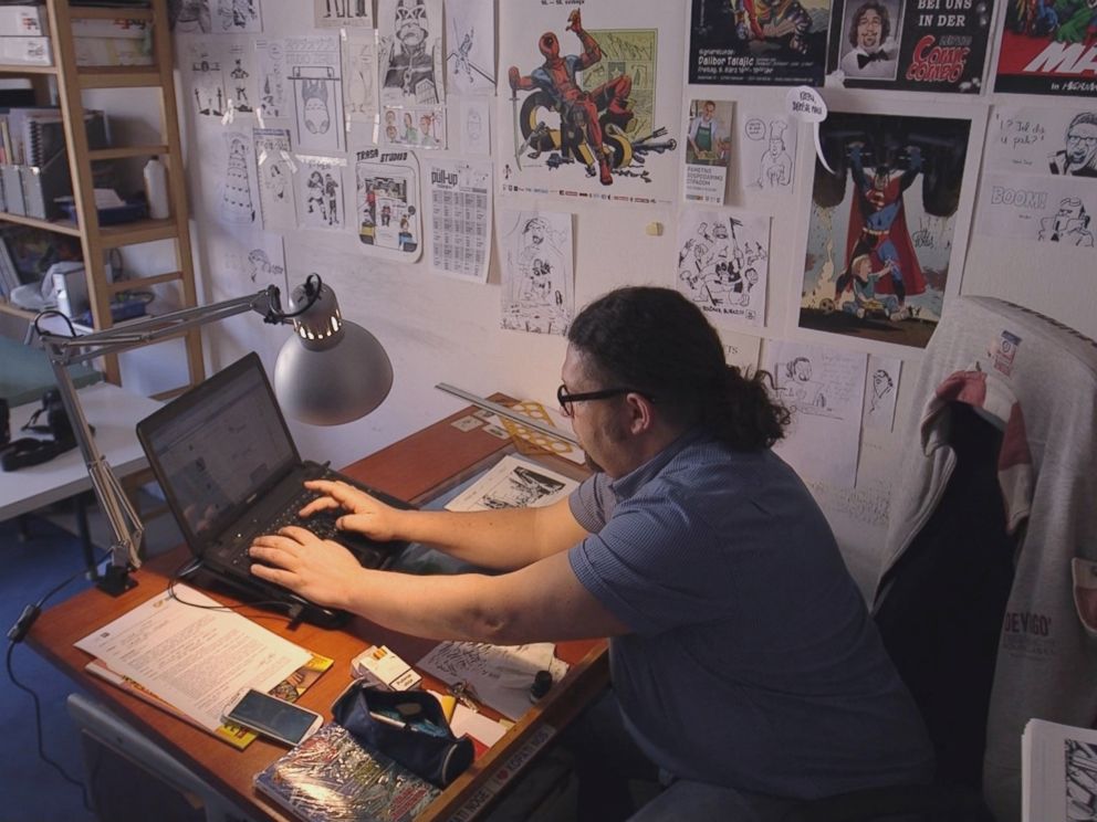 PHOTO: Dalibor Talajic working in his studio in Zagreb, Croatia.