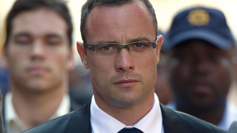 PHOTO: Oscar Pistorius arrives at the high court in Pretoria, South Africa, Monday, March 17, 2014.