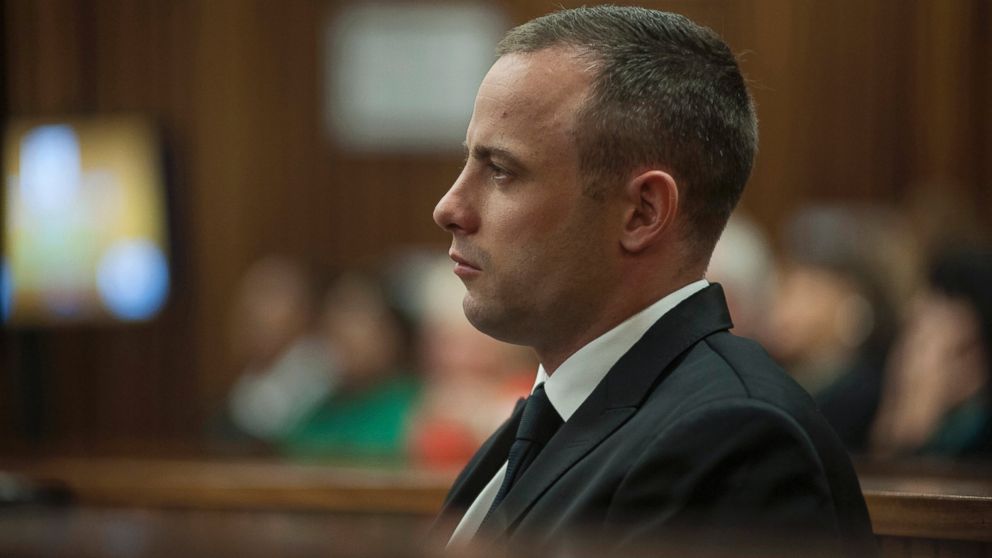 PHOTO: Oscar Pistorius looks straight ahead inside a courtroom at the high court in Pretoria, South Africa, May 5, 2014.