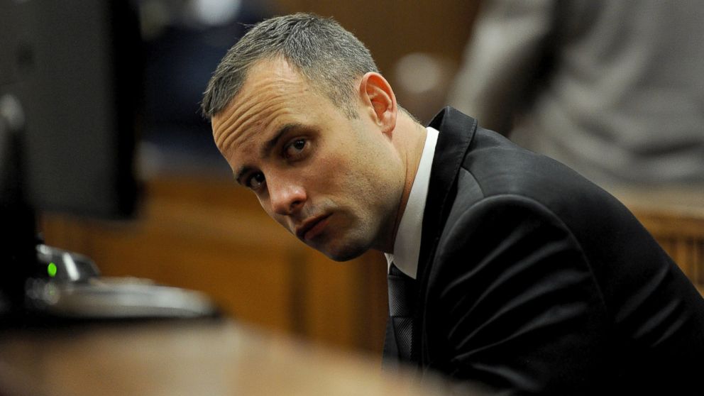 PHOTO: Oscar Pistorius sits in court for his ongoing murder trial in Pretoria, South Africa, May 12, 2014.