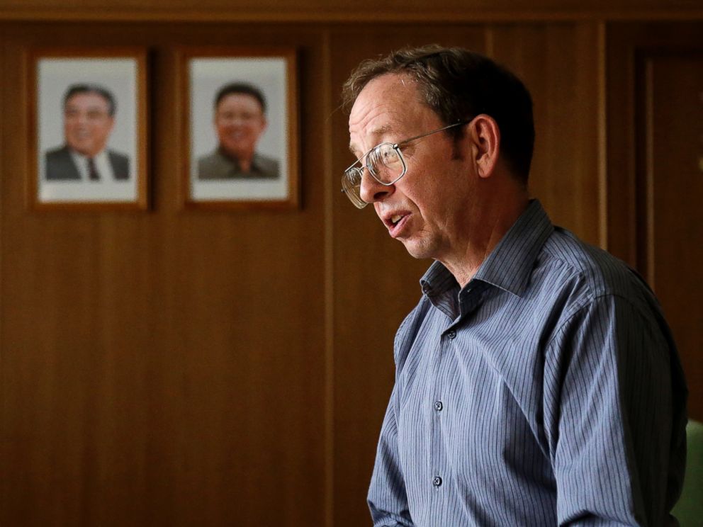 PHOTO: Jeffrey Fowle, an American detained in North Korea, speaks to the Associated Press