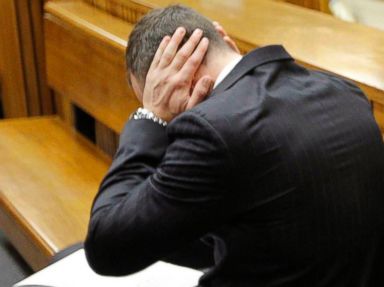 Oscar Pistorius Covers His Ears During Shooting Testimony