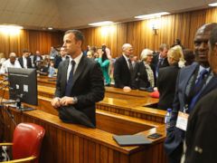 PHOTO: Oscar Pistorius, pictured during the second day of his trial at the high court in Pretoria, South Africa, March 4, 2014.