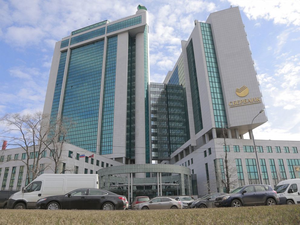 PHOTO: The Sberbank building in Moscow is pictured on March 24, 2015.