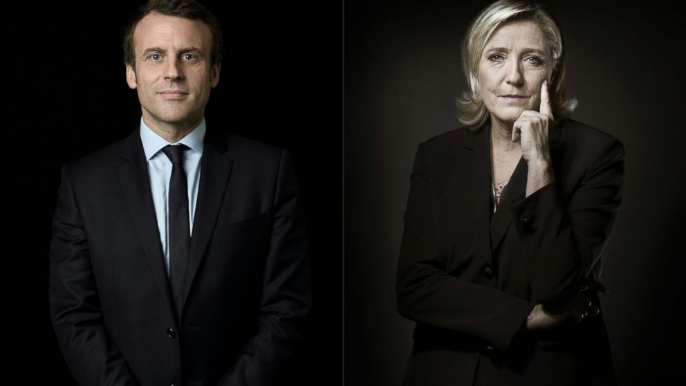 Far-right Le Pen, centrist Macron advance in French election