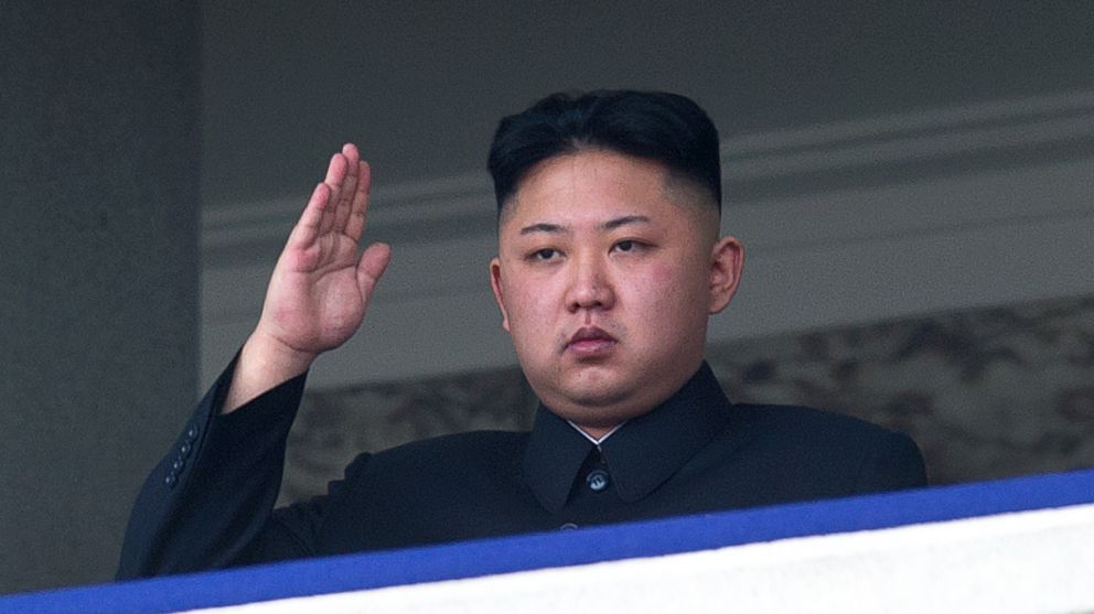 PHOTO: North Korean leader Kim Jong-Un saluting as he watches a military parade to mark 100 years since the birth of the countrys founder and his grandfather, Kim Il-Sung in this April 15, 2012, file photo.