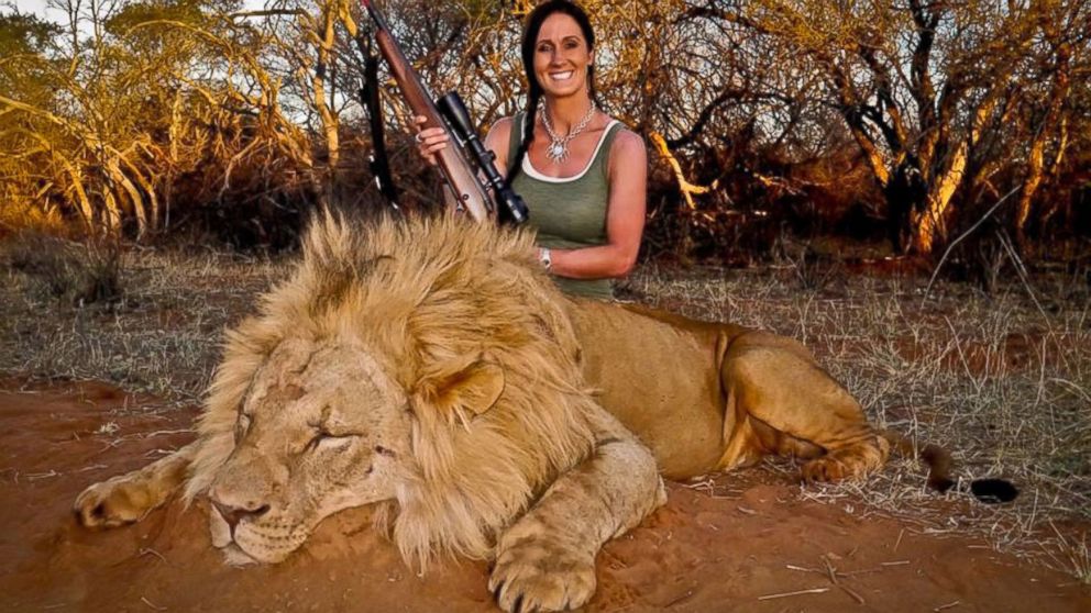 PHOTO: Melissa Bachman posted this photo of herself with a dead lion on Facebook.