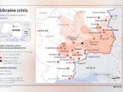 ukraine war 2020 map