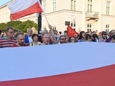 Protests across Poland over law to control judiciary