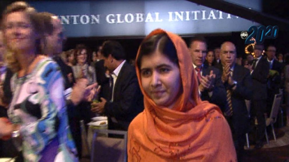 PHOTO: Malala Yousafzai is seen in the crowd at the Global Initiative meeting, Oct . 10, 2013.