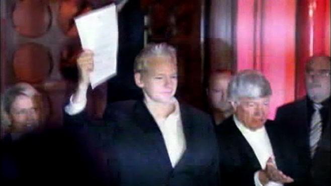 VIDEO: Julian Assange thanks supporters and says justice is not dead yet.