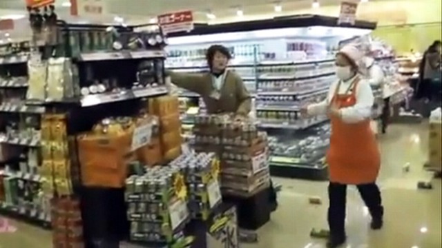 VIDEO: Amateur video shows 8.9 magnitude earthquake's effect  at a grocery store.