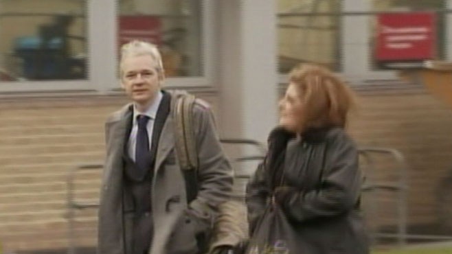 VIDEO: Julian Assange appears in a London court for an extradition hearing.