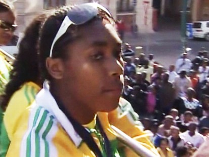 Video: Controversial South African runner returns home.