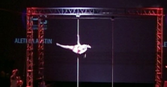 Video: Pole dancing competition.
