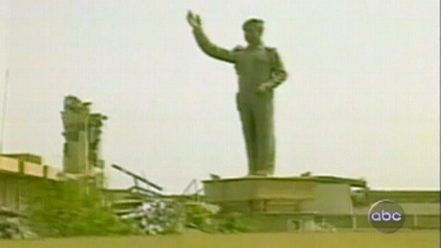 VIDEO: Saddam Hussein's government crumbles and U.S. forces control parts of Baghdad.