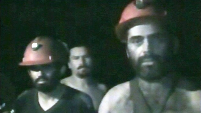 VIDEO: New video shows the trapped Chilean miners sending greetings to their families.