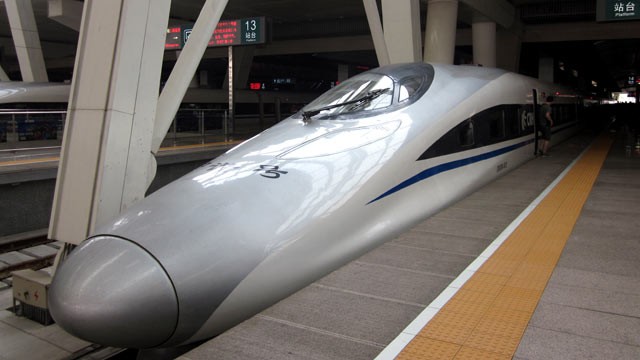 PHOTO: Chinas newest high-speed rail line began running in time for the Communist Partys 90th birthday on July 1, 2011.