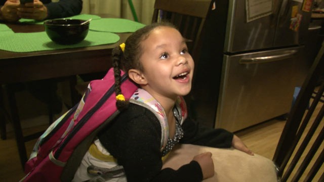 PHOTO: Demitric Boykin of Aurora, Colo., brought his 4-year-old daughter, Jaliyah, a bulletproof backpack from a Columbia firm in the wake of the Sandy Hook Elementary School shooting in Newtown, Conn., and the Aurora, Colo. movie theater shooting.