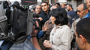 Photo: Christiane Amanpour reports from Cairo