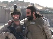 PHOTO Fahim Fazli, right, left the bright lights of Hollywood for a job as a translator with the Marines in Afghanistan.