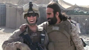 PHOTO Fahim Fazli, right, left the bright lights of Hollywood for a job as a translator with the Marines in Afghanistan.