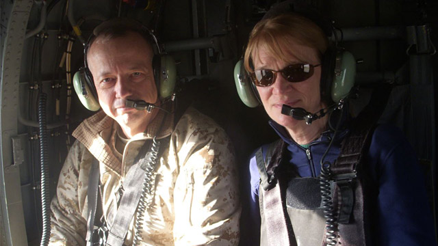 PHOTO: Gen. John Allen and Martha Raddatz