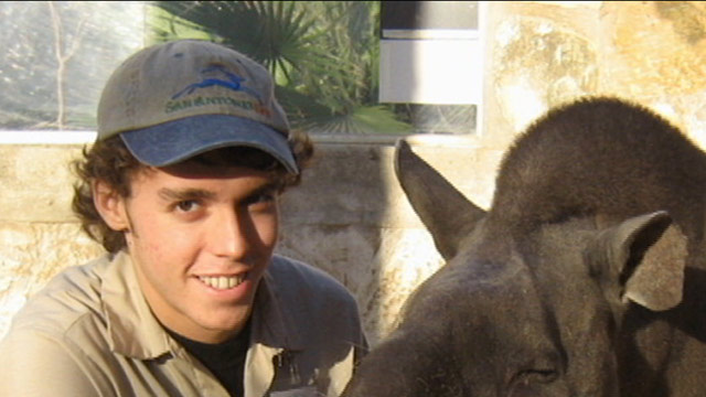 PHOTO: Andrew Oberle, a 26-year-old Texas graduate student is recovering after the chimpanzees he was working to protect turned on him violently in South Africa.