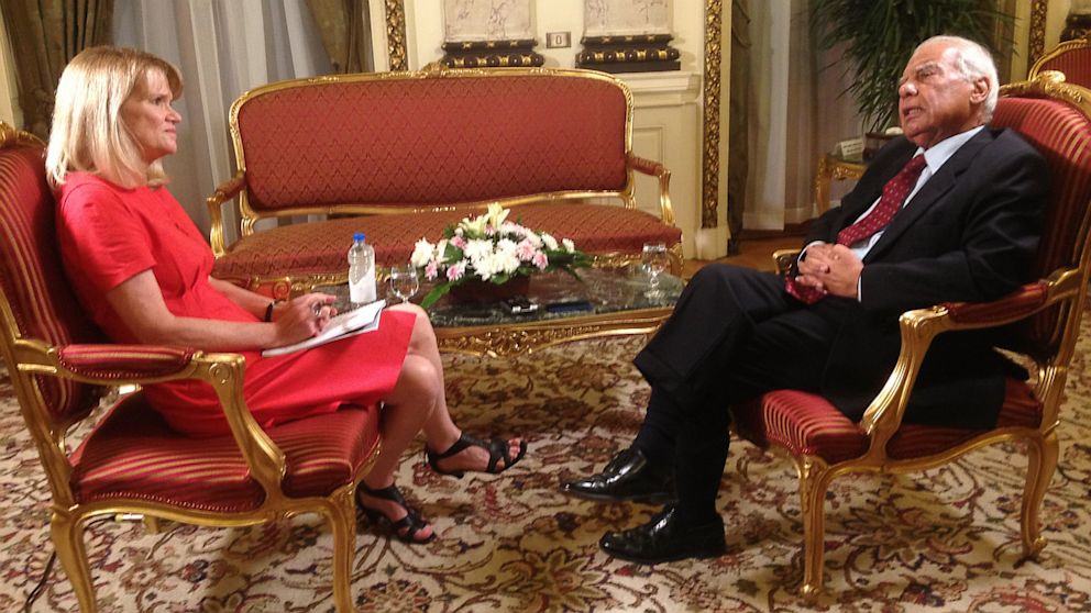 PHOTO: Egyptian Prime Minister Hazem Abdel Aziz El Beblawi and Martha Raddatz