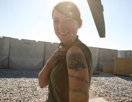 "The Army's always going to be a part of my life," said Kristen Morley, 19, 