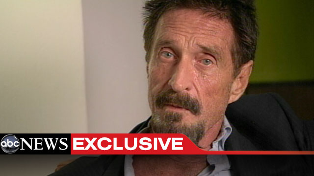 PHOTO: Software company founder John McAfee returns to the U.S., Dec. 13, 2012.