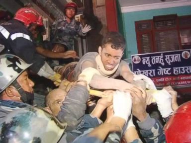 Man Rescued From Rubble Days After Nepal Earthquake