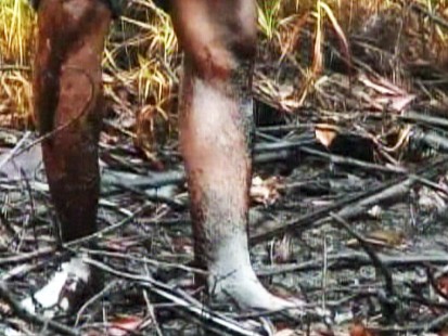 Video: Niger River Delta coated in oil.