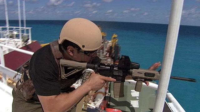 PHOTO: Private security firms see a business opportunity, as commercial ships seek protection from Somali pirates.