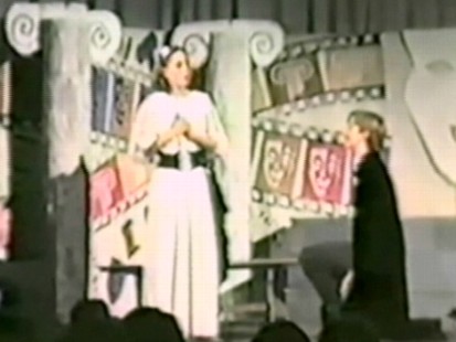VIDEO: School play shows "William" on bended knee.