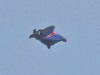 VIDEO: Stuntman Gary Connery used a wingsuit to land from a 2,400 feet drop.