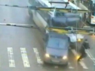Look Out! Man vs. Runaway Bus